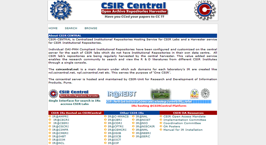 >www.csircentral.net